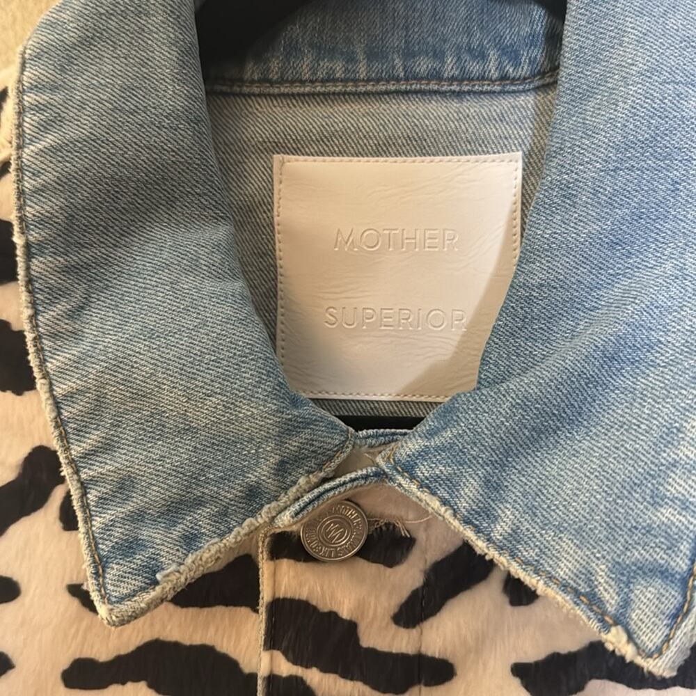 MOTHER The Drop It Drifter Denim Jacket - Zebra XL - Picture 5 of 7